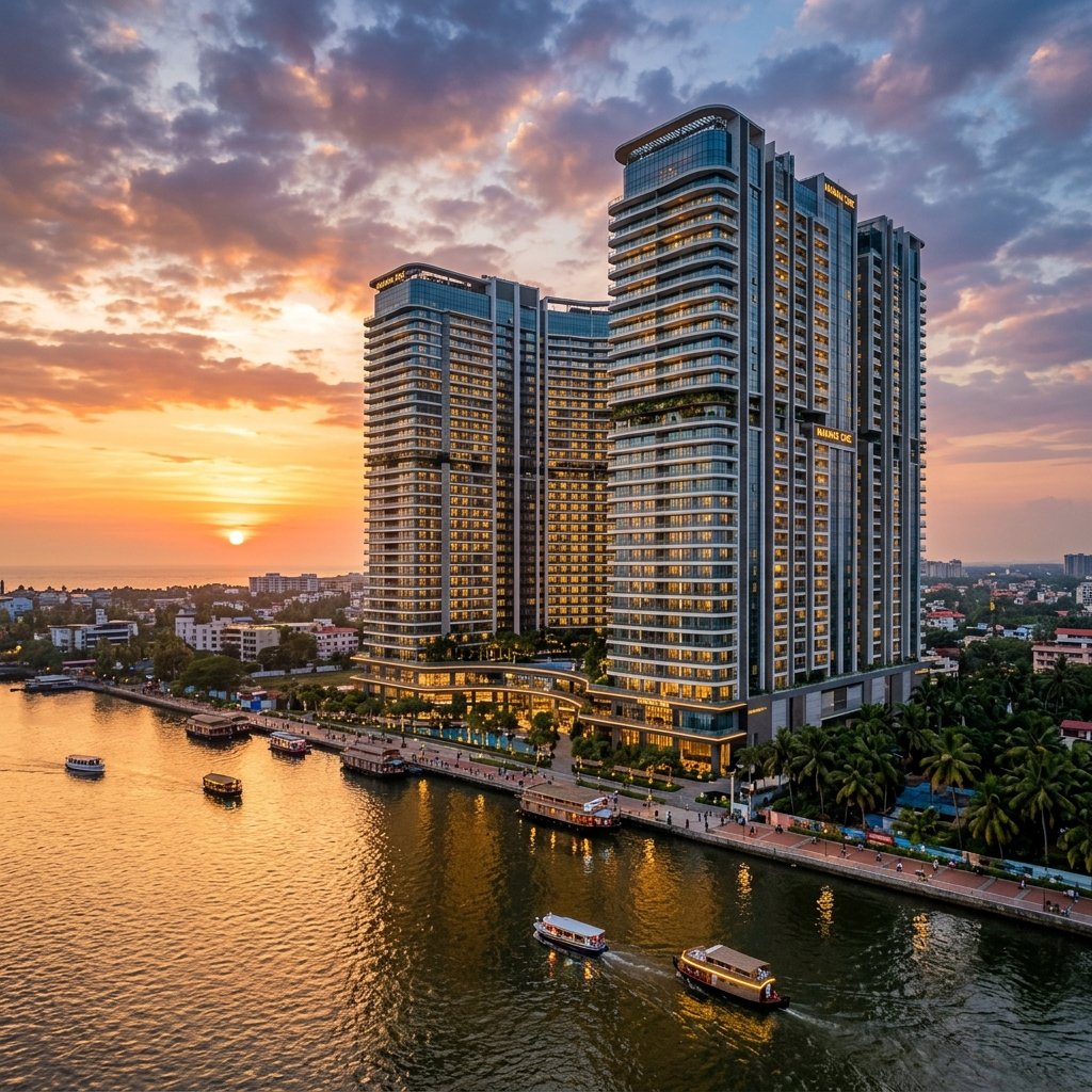 Waterfront towers